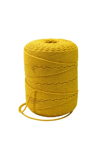 Macrame cord ginger yellow - cord,