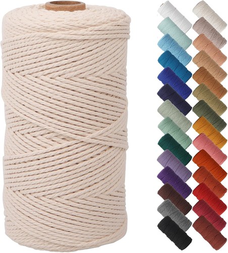 Natural macrame cord 2mm - natural,